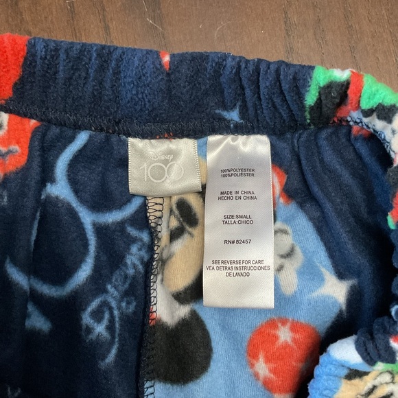 Disney Kids Pajama Bottoms - Navy with Mickey Mouse and Goofy - Picture 2 of 2